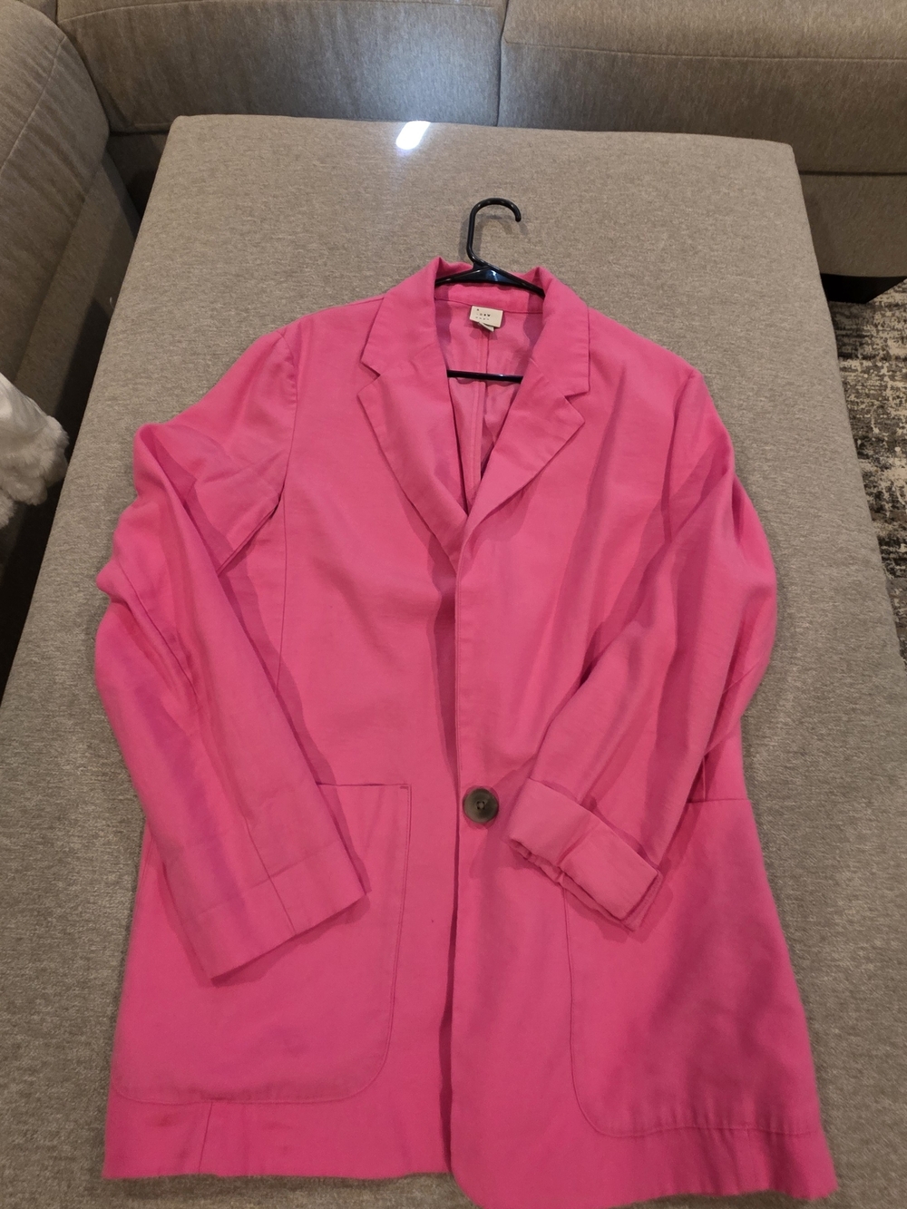 a new day Bright Pink Single-Button Blazer